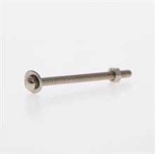 Screw with nut and flat washers Chrome