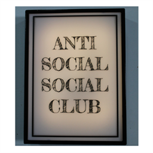 LED Light box Anti Social