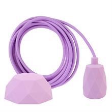Lilac cable 3 m. w/lilac Facet lamp holder cover