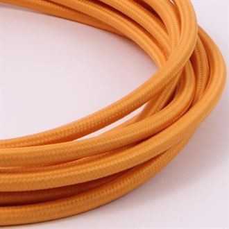 Pale orange textile cable