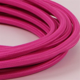 Hot pink textile cable