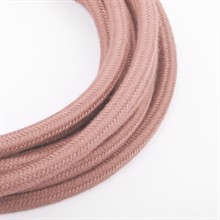 Dusty pale pink textile cable