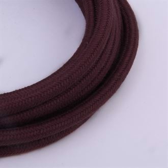 Dusty Bordeaux textile cable