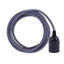 Deep purple textile cable 3 m. w/bakelite lamp holder