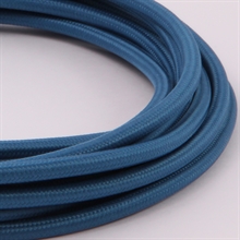 Dark blue textile cable
