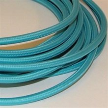 Turquoise textile cable