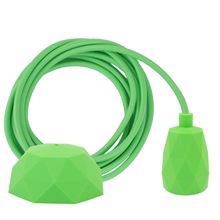 Lime green cable 3 m. w/lime green Facet lamp holder cover
