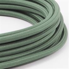 Olive green textile cable