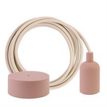 Nude textile cable 3 m. w/nude New lamp holder cover