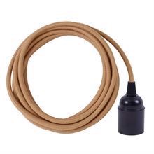 Dusty Latte textile cable 3 m. w/bakelite lamp holder