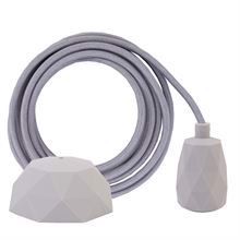 Pale grey cable 3 m. w/pale grey Facet lamp holder cover