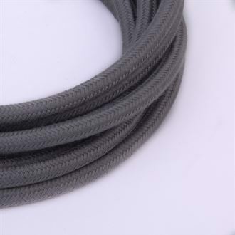 Dusty Dark grey textile cable