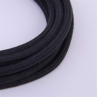 Dusty Black textile cable