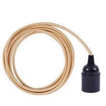 Golden textile cable 3 m. w/bakelite lamp holder
