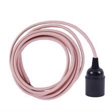 Pale copper textile cable 3 m. w/bakelite lamp holder