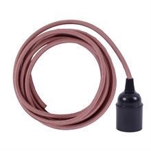 Copper textile cable 3 m. w/bakelite lamp holder