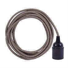 Gold Snake textile cable 3 m. w/bakelite lamp holder