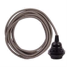 Gold Snake textile cable 3 m. w/bakelite lamp holder w/rings
