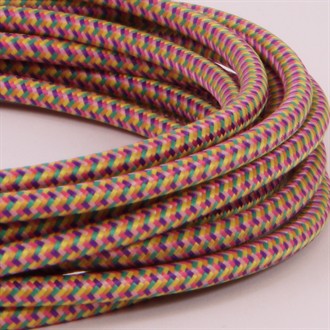 Pink mix textile cable