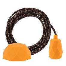 Warm Mix textile cable 3 m. w/sunflower Facet lamp holder cover