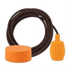 Warm Mix textile cable 3 m. w/sunflower Plisse lamp holder cover