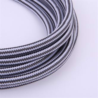Grey Stripe textile cable