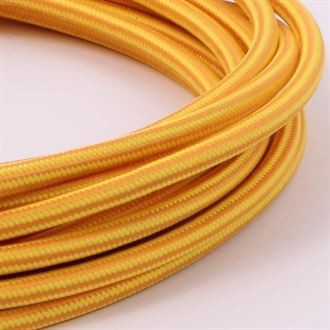 Yellow Mix textile cable
