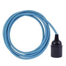Turquoise Stripe textile cable 3 m. w/bakelite lamp holder