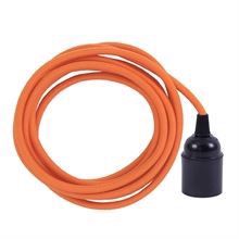 Dusty Orange textile cable 3 m. w/bakelite lamp holder