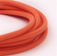 Dusty Deep orange textile cable