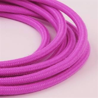Dusty Hot pink textile cable