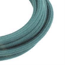 Dusty Ocean blue textile cable