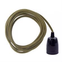 Dusty Curry Snake textile cable 3 m. w/black porcelain