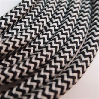 Dusty Black Snake textile cable