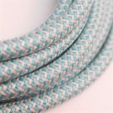 Dusty Turquoise Snake textile cable