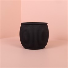 Chubby flowerpot Black
