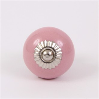 Pale pink round knob