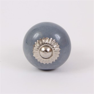Grey round knob