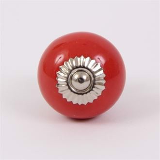 Red round knob