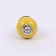 Yellow round knob small