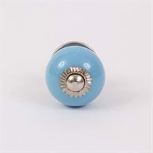 Blue round knob small