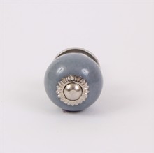 Grey round knob small