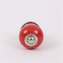 Red round knob small