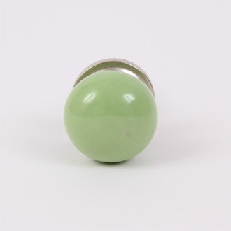 Green round knob small