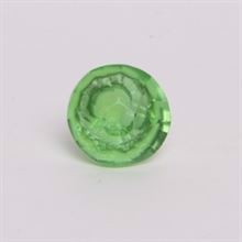 Green glass diamond knob Small