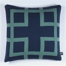 Cushion cover Knitted 50x50 Square Denim blue