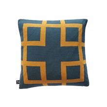 Cushion cover Knitted 50x50 Square Petrol Honey