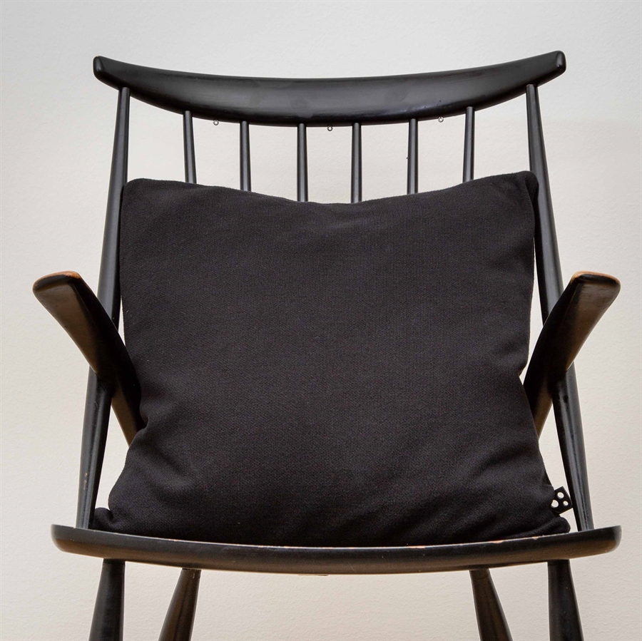 Cushion cover Fine knit 50x50 Black