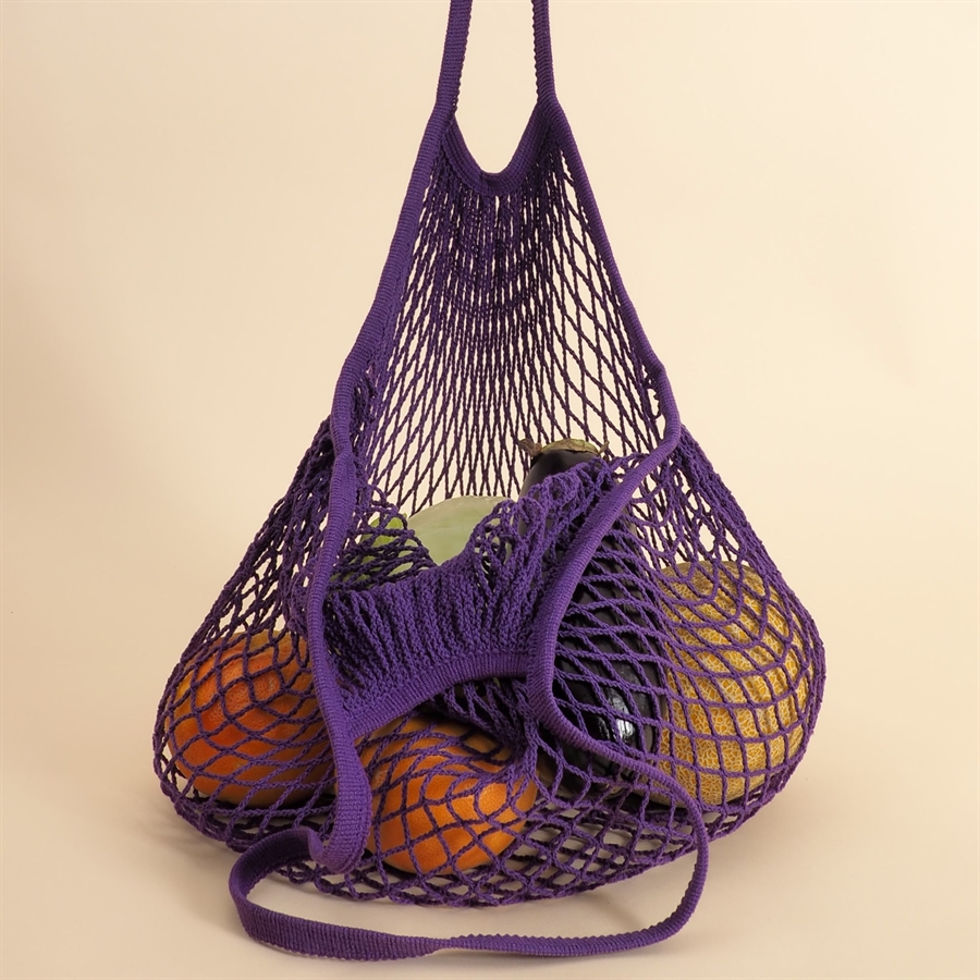 Shopping bag Long handles Purple