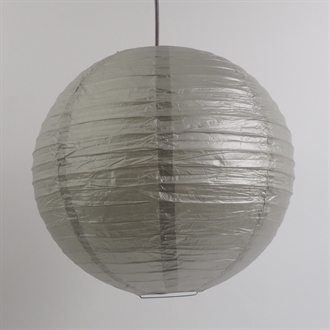 Ricepaper lamp shade 40 cm. Silver